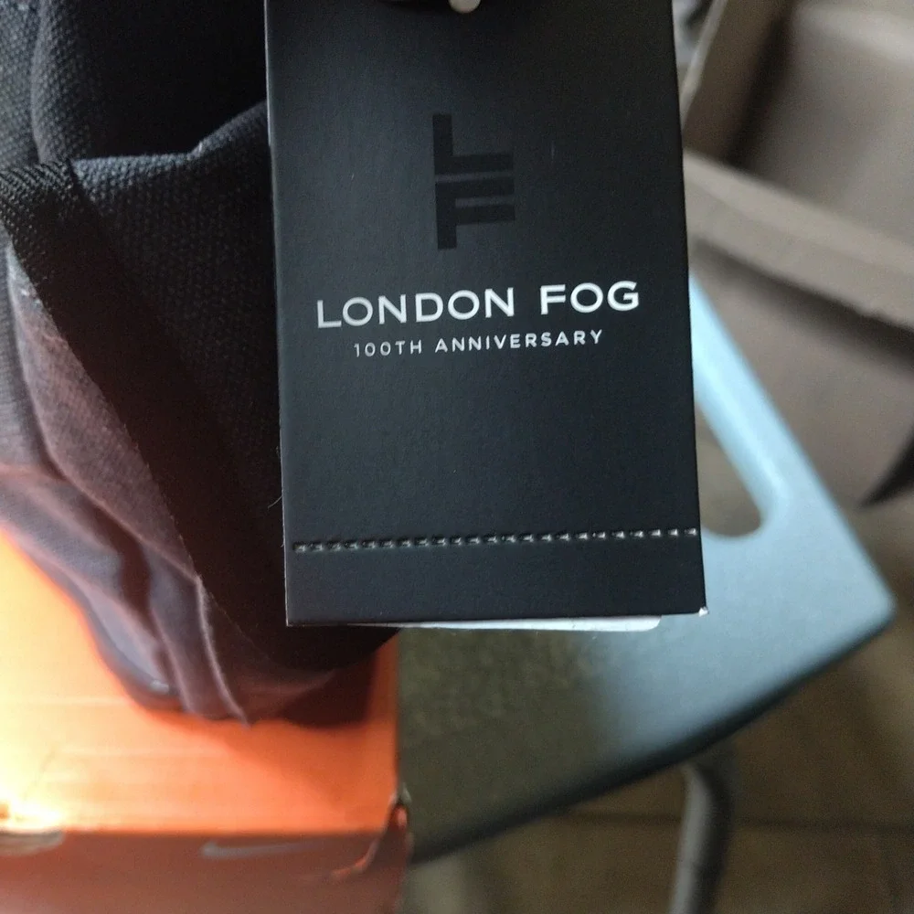 London Fog 100th Anniversary Canvas Messenger Bag Denim Blue LFF23901-DENM-C